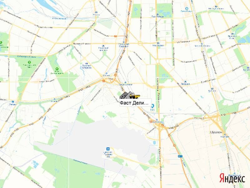 Фаст Деливери площадка щебня на карте