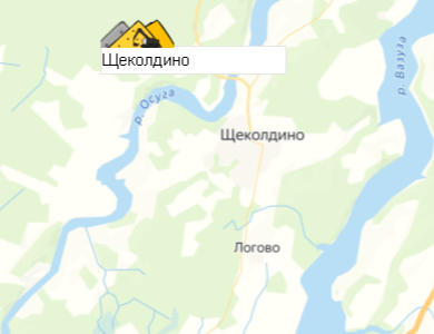 Карьер Щеколдино на карте
