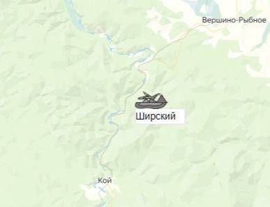 карьер Ширский на карте