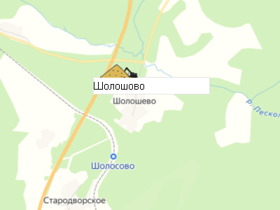 Карьер Шолошово на карте
