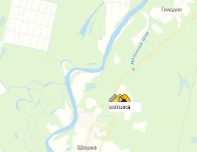 Карьер шошка на карте