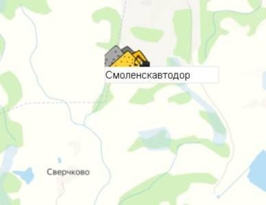 Смоленскавтодор на карте