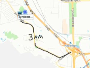 схема  проезда к снегоплавильному  пункту Пулково