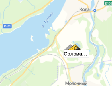 Карьер Соловарака-3 на карте