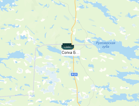 Сопка Бунтина на карте