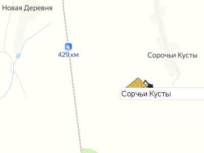 Карьер Сорчьи Кусты на карте