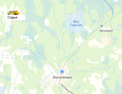 Карьер Сорье на карте