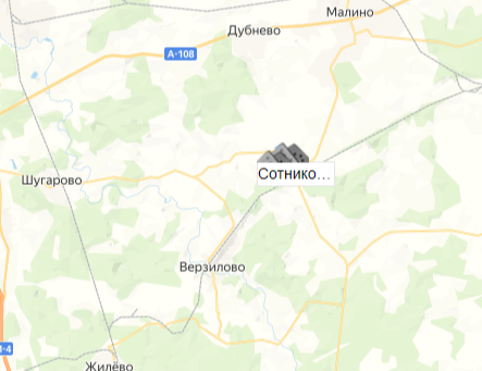 Сотниково перевалка на карте