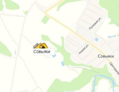 карьер Совьяки на карте
