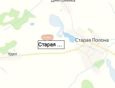 карьер Старая Полона на карте