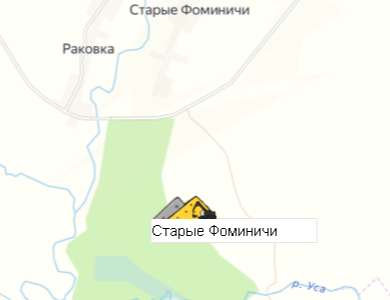 Карьер Старые Фоминичи на карте