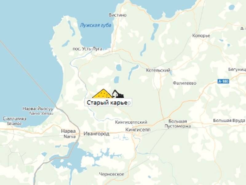карьер Старый на карте