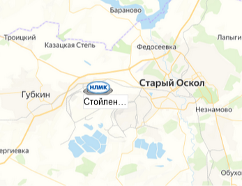 карьер Стойленский ГОК на карте