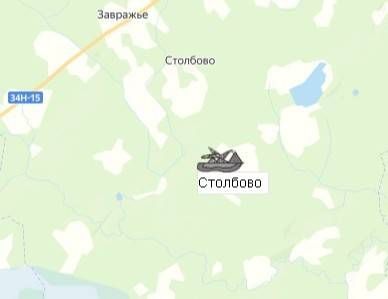 Карьер Столбово на карте