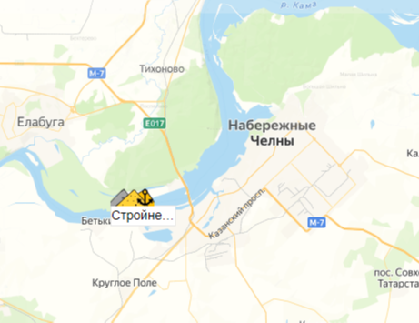 Стройнеруд на карте