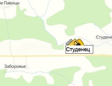 карьер Студенец на карте