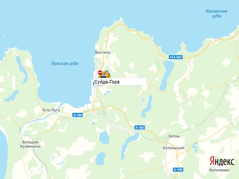 карьер Суйда-Гора на карте