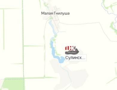 Сулинский щебеночный завод на карте
