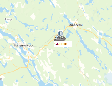 карьер Сысоевский на карте