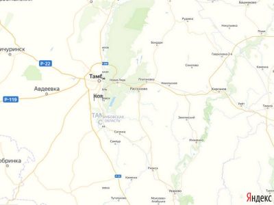 Весовой контроль в Тамбовской области на карте