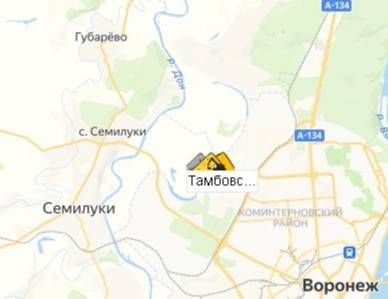 Тамбовский карьер на карте