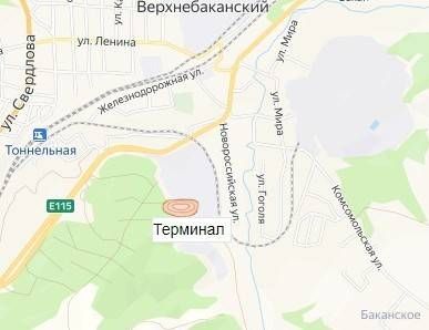 карьер Терминал на карте