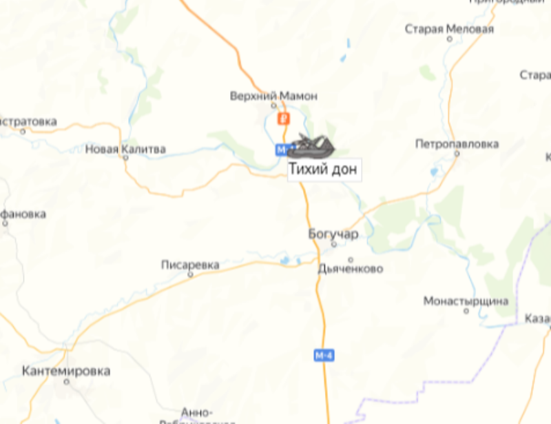 карьер Тихий Дон на карте
