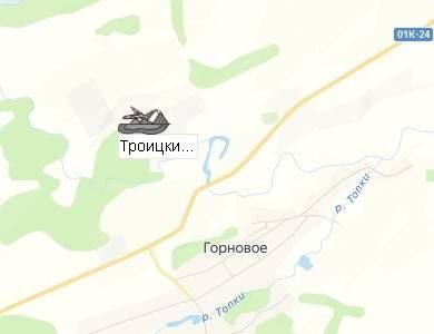 Троицкий карьер на карте