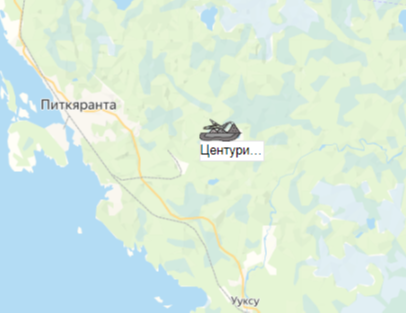 карьер Центурион на карте