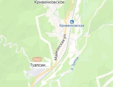 карьер Туапсинский на карте