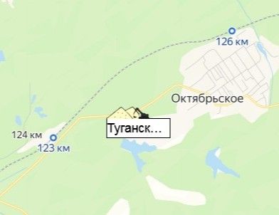 Туганский  ГОК на карте