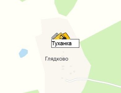 карьер Туханка на карте