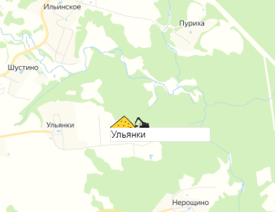 карьер Ульянки на карте