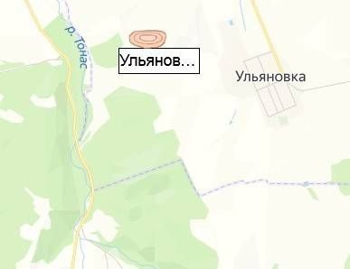 Ульяновский карьер на карте