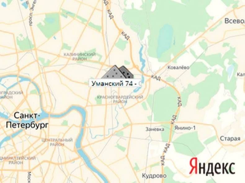 Уманский 74 площадка щебня на карте