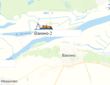 Вакино-2 на карте