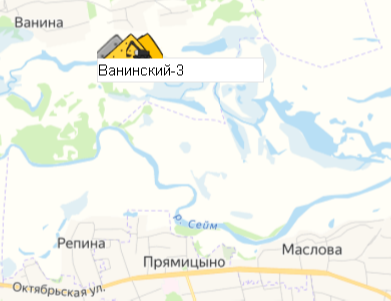 Карьер Ванинский-3 на карте