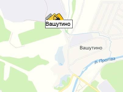 карьер Вашутино на карте