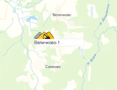 Карьер Величково-1 на карте