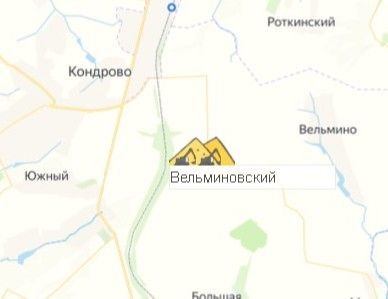 Карьер Вельминовский на карте