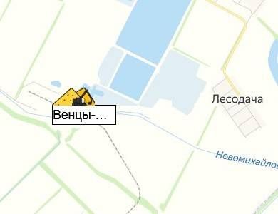 карьер Венцы-Заря на карте