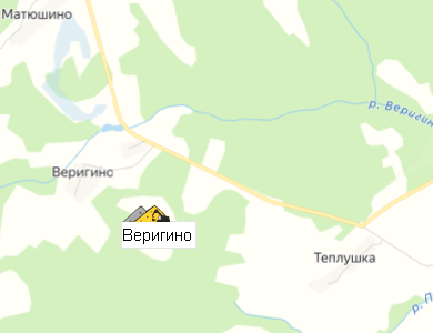 Карьер Веригино на карте