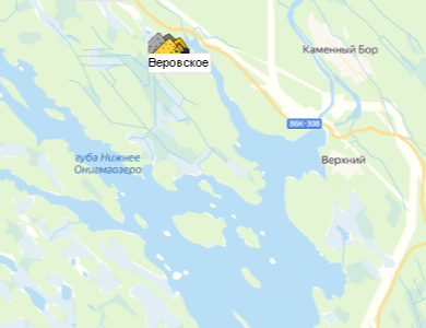 Карьер Веровское на карте