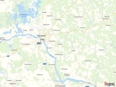 Весовой контроль в Костромской области на карте