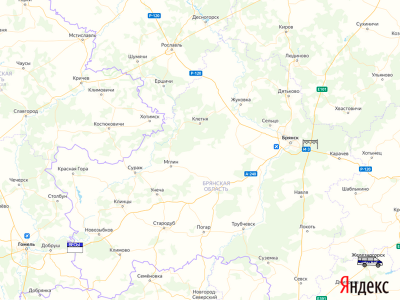 весовой контроль и рамки платон   на карте в Брянской области