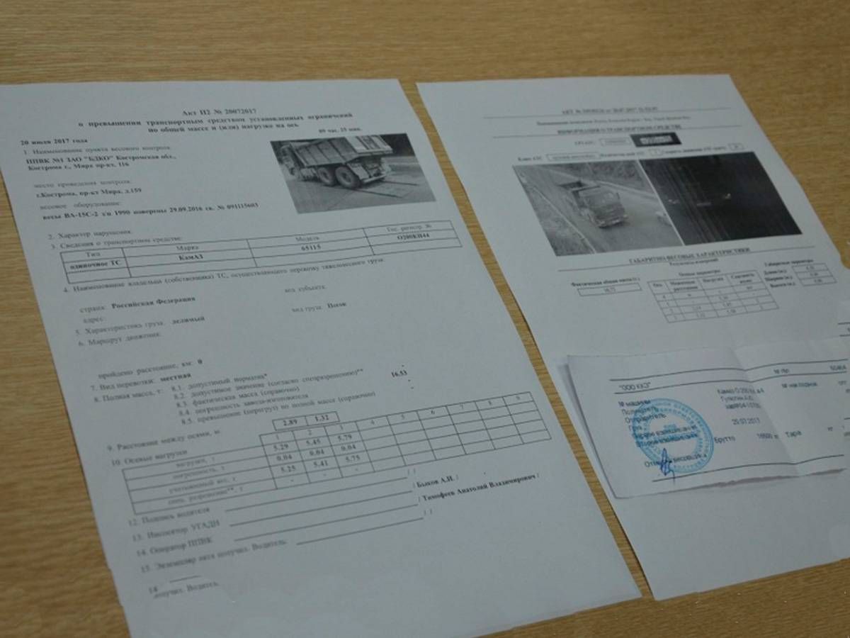 Весовой контроль  в Костромской области