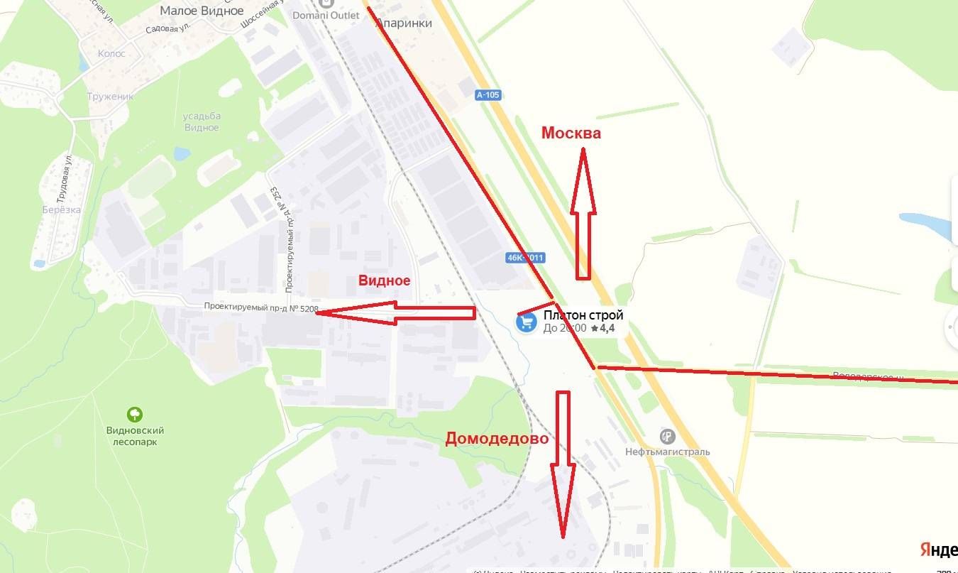 Видное база платон строй схема проезда
