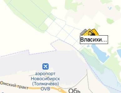 карьер Власихинское на карте