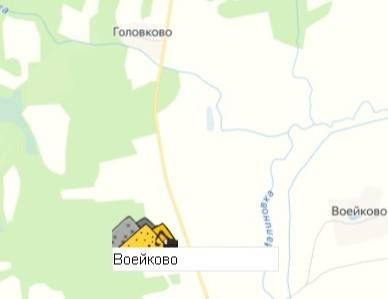 Карьер Воейково на карте