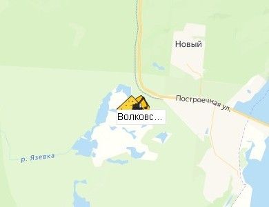 карьер Волковский-2 на карте